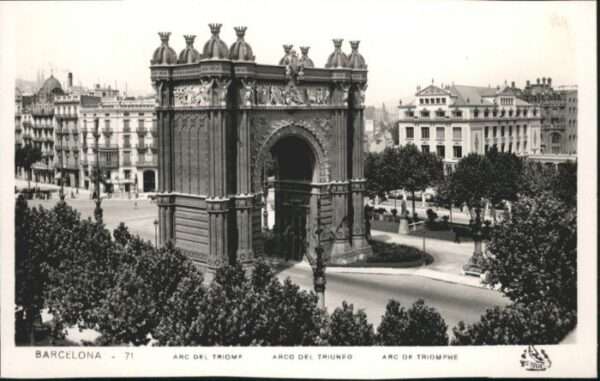 Barcelona Cataluna Barcelona Arc Triomf