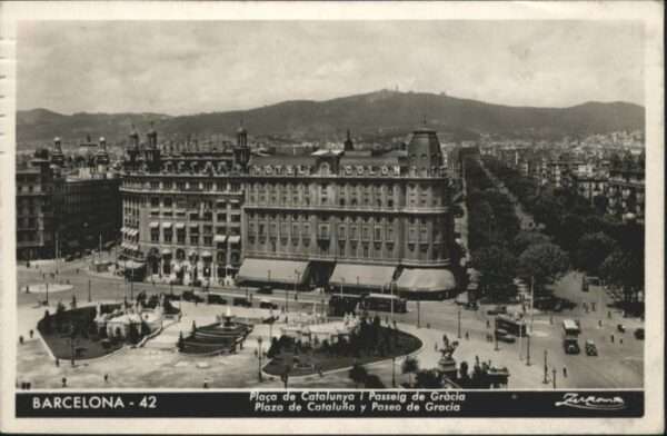 Barcelona Cataluna Barcelona Strassenbahn Plaza Cataluna P