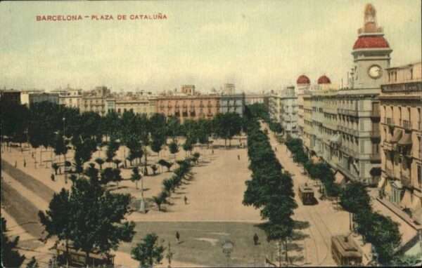 Barcelona Cataluna Barcelona Plaza Cataluna