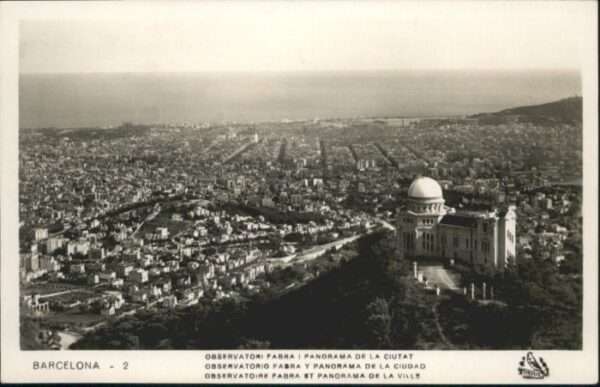 Barcelona Cataluna Barcelona Observatorio Fabra Ciudad
