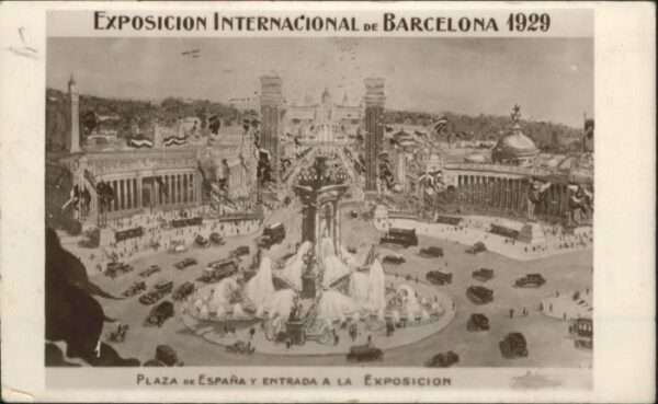 Barcelona Cataluna Barcelona Exposicion Internacional Plaz