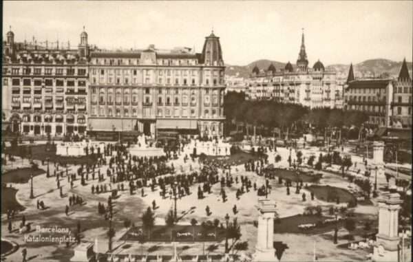 Barcelona Cataluna Barcelona Katalonienplatz