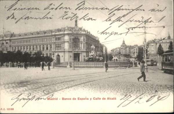 Daganzo de Arriba Madrid Strassenbahn Banco Espana Calle
