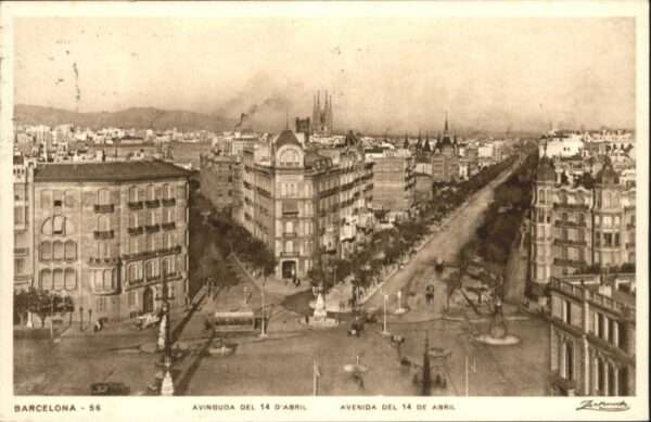 Barcelona Cataluna Barcelona Strassenbahn Avenida 14 de Ab