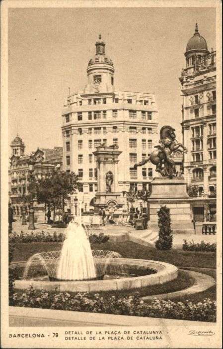 Barcelona Cataluna Barcelona Plaza Cataluna
