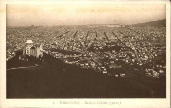 Barcelona Cataluna Barcelona Desde Tibidabo