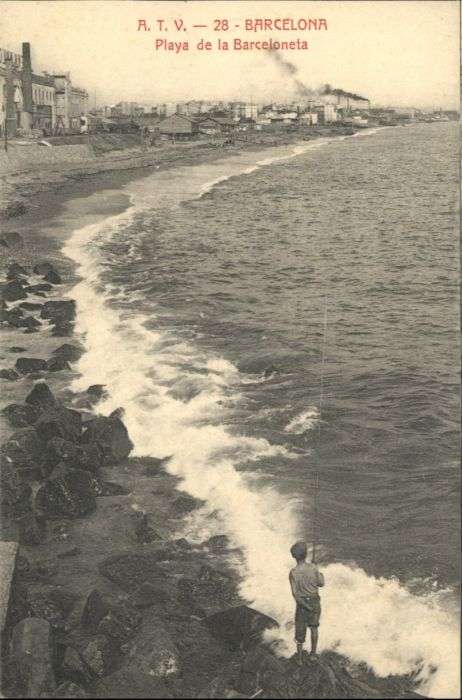 Barcelona Cataluna Barcelona Playa Angler