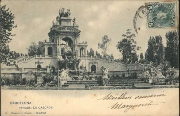 Barcelona Cataluna Barcelona Parque Cascada