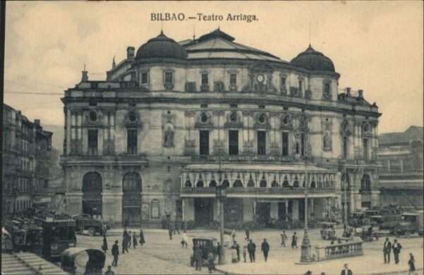 Bilbao Espana Bilbao Strassenbahn Teatro Arriaga