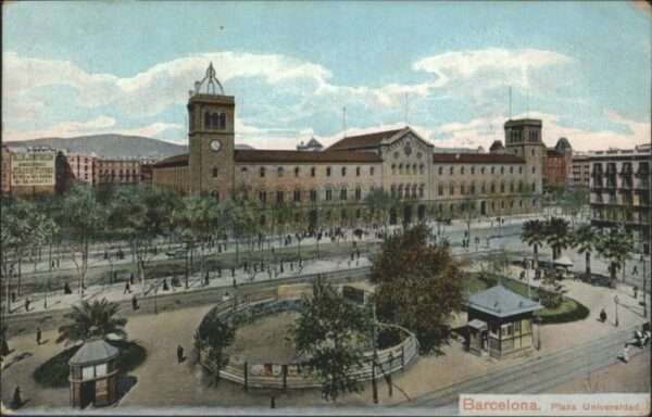 Barcelona Cataluna Barcelona Plaza Universidad