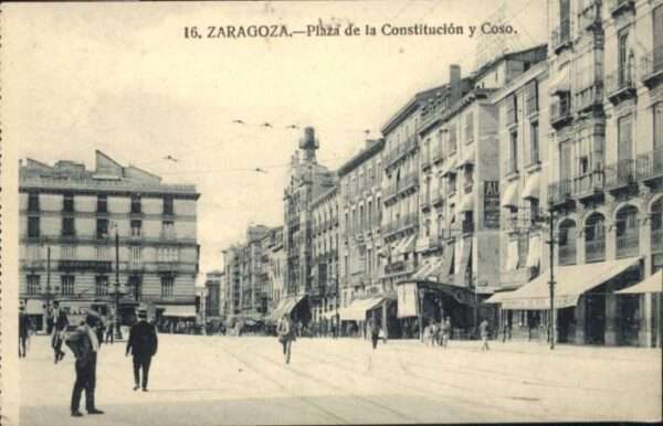 Zaragoza Saragossa Espana Zaragoza Plaza Constitucion Coso