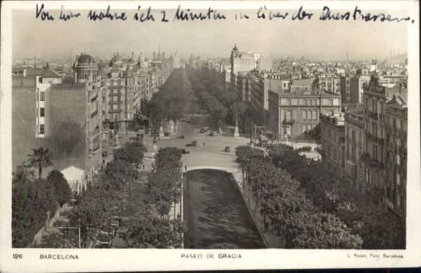 Barcelona Cataluna Barcelona Paseo Gracia
