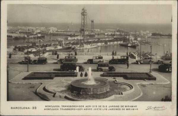 Barcelona Cataluna Barcelona Montjuich Transbordador Aereo