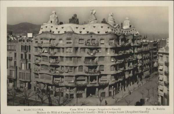 Barcelona Cataluna Barcelona Casa Mila Camps Arquitecto Ga