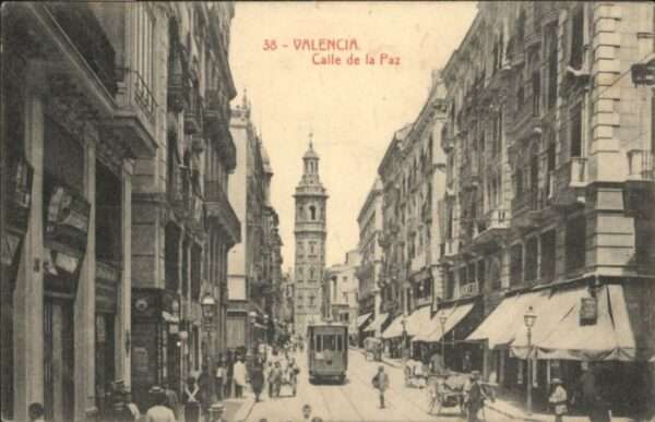 Valencia Valenciana Valencia Strassenbahn Calle Paz