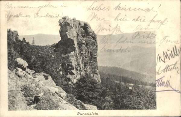 Metzeral Haut Rhin Metzeral [Stempelabschlag] Wurzelstein