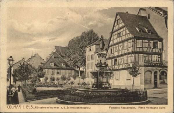 Colmar Haut Rhin Elsass Colmar Fontaine Rösselmann Place Montag