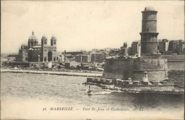 Marseille Bouches-du-Rhone Marseille Port St Jean Cathedrale