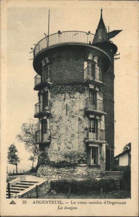 Argenteuil Le Moulin d_Orgemont Le Donjon