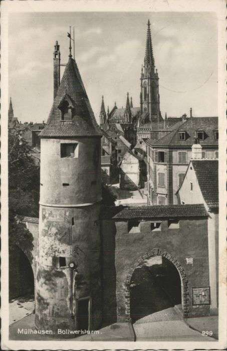 Muehlhausen Elsass Mülhausen Elsass Bollwerkturm