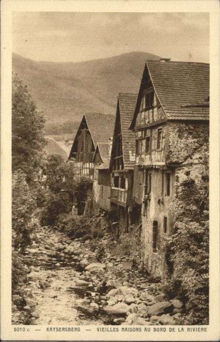 Kaysersberg Vieilles Maisons au bord de la Riviere