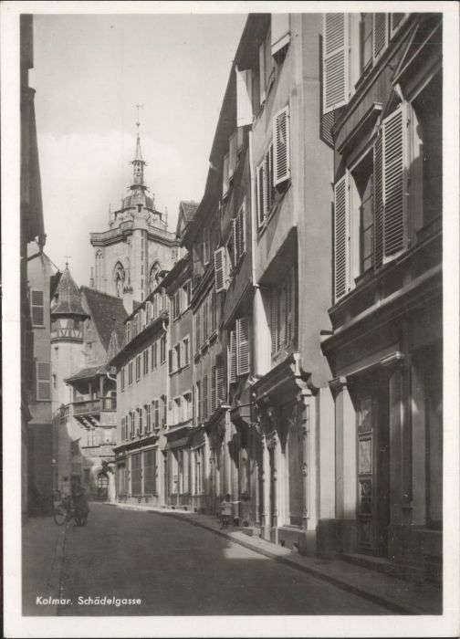 Colmar Haut Rhin Elsass Colmar Schädelgasse