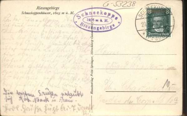 Riesengebirge Krkonose Karkonosze Riesengebirge Schneekoppe Haus – Bild 2