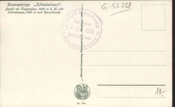 Schlesierhaus Riesenbaude Riesengebirge – Bild 2