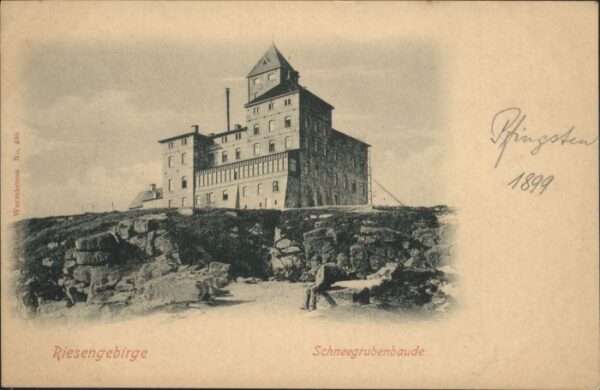 Schneegrubenbaude Riesengebirge Pfingsten 1899