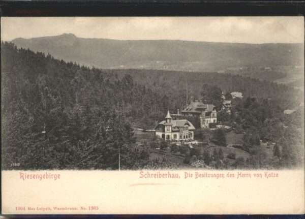Schreiberhau Niederschlesien Schreiberhau Herr von Kotze Riesengebir