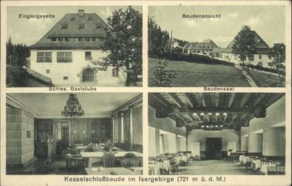 Kesselschlossbaude Isergebirge Gaststube