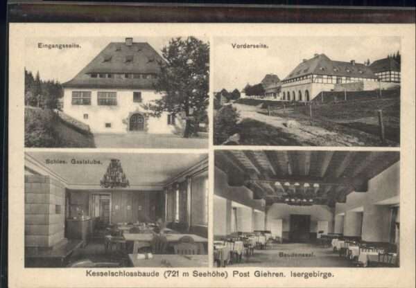 Kesselschlossbaude Isergebirge Gaststube Giehren