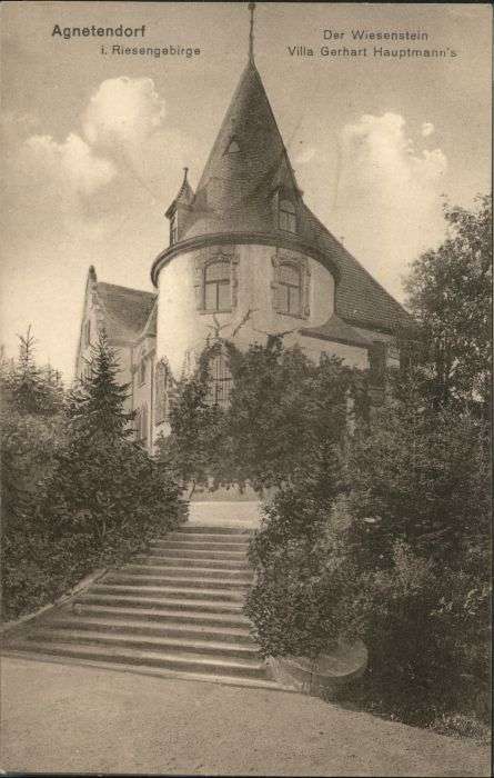 Agnetendorf Riesengebirge Wiesenstein Villa Gerhart Hauptmann