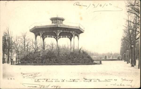 Reims Champagne Ardenne Reims Grande Allee Kiosque Marronniers