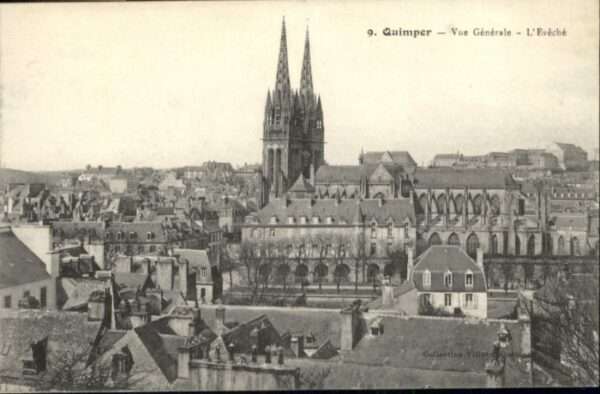 Quimper Vue Generale Eveche