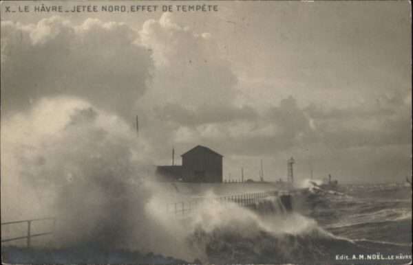 Le Havre Jetee Nord Effet Tempete