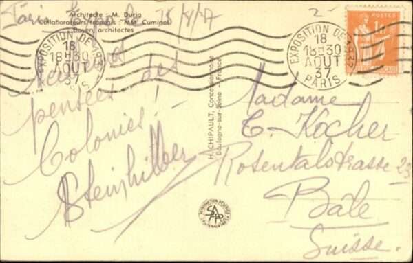 Paris Exposition Coloniale Pavillon Suisse Sc – Bild 2