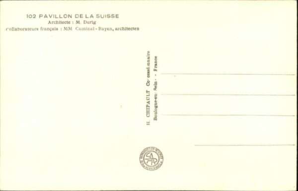 Paris Exposition Pavillon Suisse – Bild 2