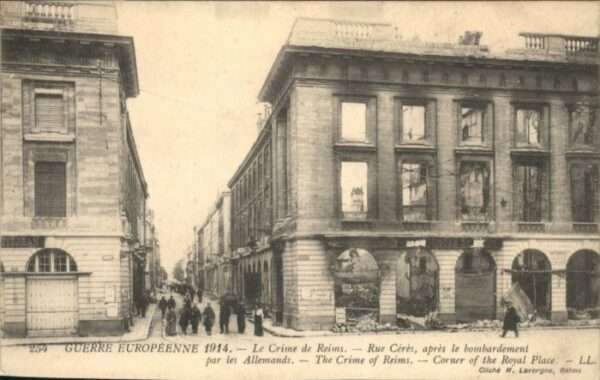 Reims Champagne Ardenne Reims Guerre Europeenne Rue Ceres