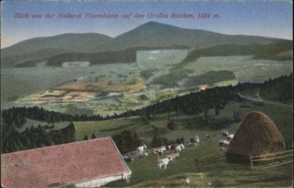 Moosch Haut Rhin Alsace Moosch [Handschriftlich] Grossen Belche