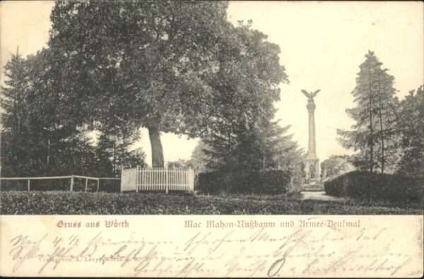 Woerth Elsass ac Mahon Nussbaum Armee Denkmal