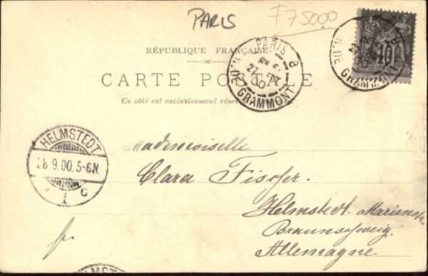 Paris [Handschriftlich] Schiff Brücke – Bild 2