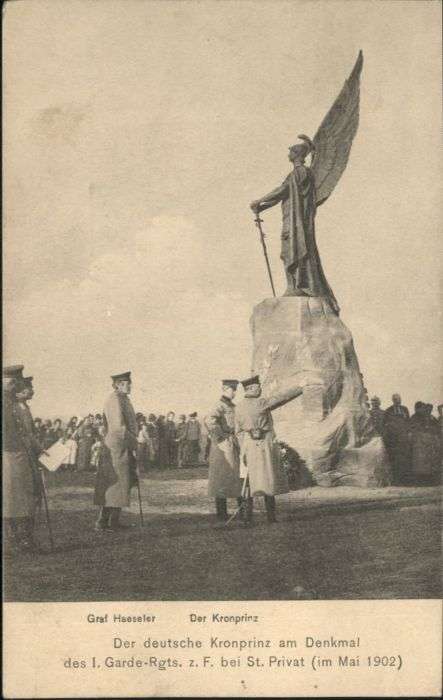 Saint-Privat Kronprinz Graf Haessler Denkmal