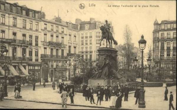 Lille Nord Lille Statue Faidherbe Place Richele