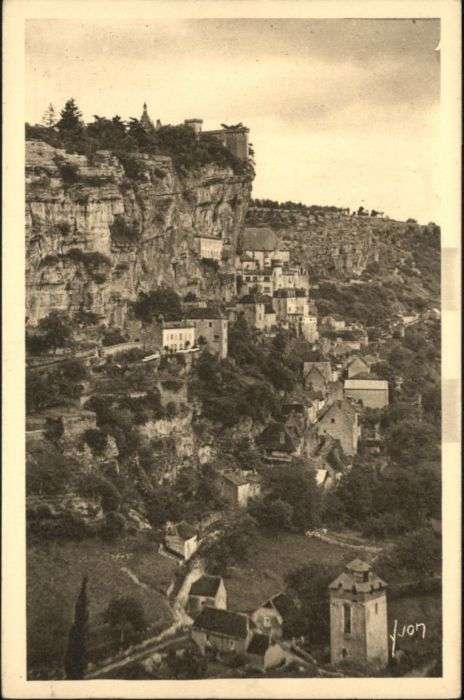 Rocamadour Vue prise Route Cahors