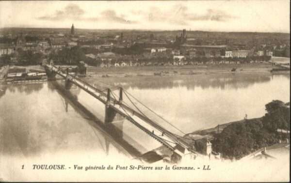 Toulouse Haute-Garonne Toulouse Brücke Pont St Pierre Garonne