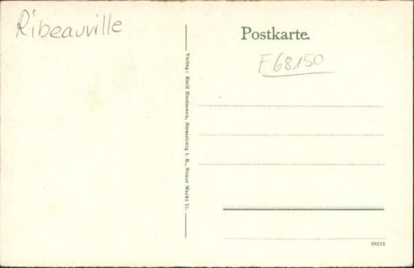 Ribeauville [Handschriftlich] Ruine Bilstein – Bild 2