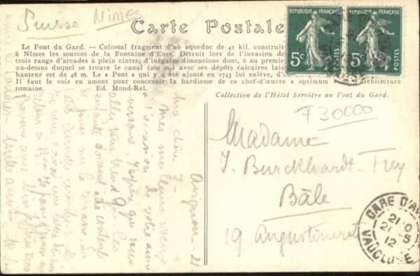 Nimes [Handschriftlich] Pont Gard – Bild 2
