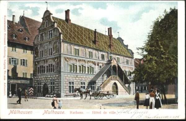 Mulhouse Muehlhausen Mulhouse Rathaus Hotel Ville Kutsche
