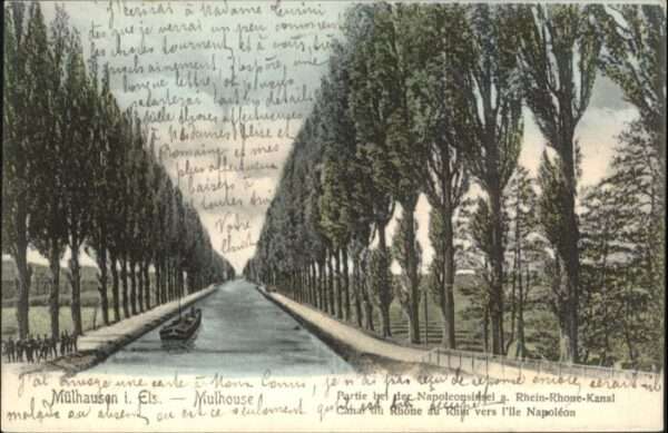 Muehlhausen Elsass Mülhausen_Elsass Kanal Schiff